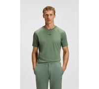 BOSS Active slim-fit T-shirt with decorative reflective details - Style Tee Active 1, 50531240 Green XXXL