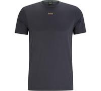 BOSS Active Slim-fit T-shirt with Moisture Management (Dark Grey, XL)