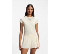 BOSS Active slim-fit T-shirt with moisture management - Style Elogofit2, 50569581 Light Yellow M