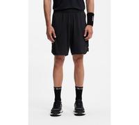 BOSS Active Stretch-fabric shorts with mesh pocket bags - Style JT_TOC Game 9 inch, 50563340 Black XL