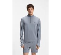Boss Active 10280191 Green Half Zip Sweatshirt Grey S Men