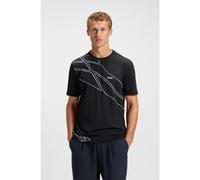 BOSS Active T-shirt in moisture-wicking stretch piqué - Style Tee 10_IN, 50556197 Dark Blue L