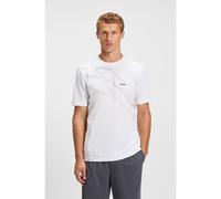 BOSS Active T-shirt in moisture-wicking stretch piqué - Style Tee 10_IN, 50556197 White XL