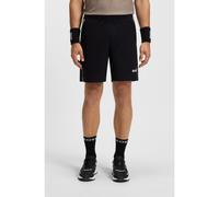 BOSS Active tennis shorts in stretch fabric with moisture management - Style S_T-Match 9 inch, 50541370 Black S