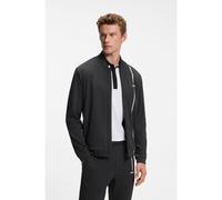 BOSS Active zip-up sweatshirt with moisture management - Style SW_TOC Game FZ, 50563352 Black S