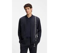 BOSS Active zip-up sweatshirt with moisture management - Style SW_TOC Game FZ, 50563352 Dark Blue XXXL