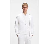 BOSS Active zip-up sweatshirt with moisture management - Style SW_TOC Game FZ, 50563352 White XXL