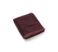 BOSS Aegean-cotton face cloth with tonal logo - Style LOFT Dalhia Wash towel 030030, WTOW-LOFT Dark Red ONESI