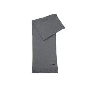 BOSS Albas Wool Scarf, Medium Grey