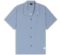 Boss Beach Short Sleeve Shirt Blue S Men