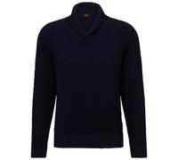Men's Boss Amado Shawl Neck Knit - Dark Blue - Black - Size: Regular