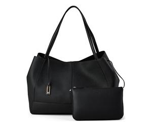 Boss Ameline Shopper Bag Genuine Leather 42 cm black