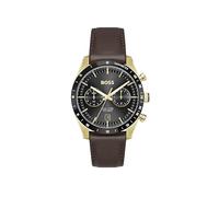 BOSS Analogue Multifunction Quartz Watch for Men TOURMASTER Collection with Brown Leather Strap - 1514285