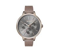 BOSS Analogue Multifunction Quartz Watch for Women Symphony Collection with Stainless Steel or Leather Bracelet