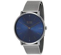 BOSS Analogue Quartz Watch for Men with Grey Stainless Steel mesh Bracelet - 1513734