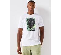 BOSS Animali Regular Fit Jaguar Graphic T-Shirt - White, White, Size S, Men White