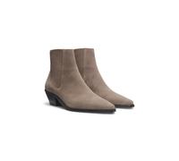 BOSS Ankle boots in suede with Cuban heel - Style Niara_ChBootie50_SD, 50548781 Light Brown 6