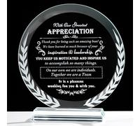 Boss Appreciation Gifts for Women Men - Great Boss Day Gifts for Best Boss Lady Desk Decoration Paperweight Present for Boss Leaving Retirement Birthday Christmas