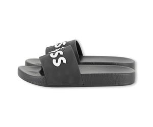 BOSS Aqua Slides Boys, Black, 28 | Casual Sandals