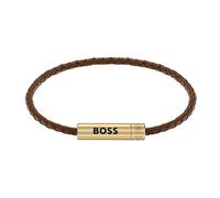 BOSS Ares Air Bracelet Leather 1580876 - Man - Leather Brown/Gold