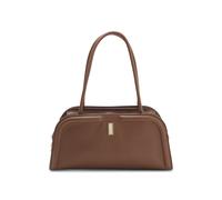 BOSS Ariell bowling bag in leather with Double B monogram - Style Ariell Bowling M, 50557944 Brown
