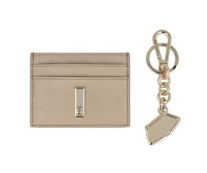 Boss Ariell Credit card case Leather 9.5 cm Gift box beige