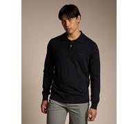Boss Asac_PL Cotton Rich Textured Polo Shirt Black