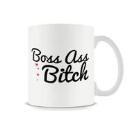 Boss Ass Bitch for Morther's Day, Men & Women, Him Or Her, Mom, Dad, Sister, Brother, Coworkers, Bestie Coffee Tea Mug Unique 11oz White Ceramic Mug.