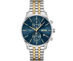 BOSS Associate 1513976 - Man - 42 mm - Analogue - Quartz - Mineral Glass Blue 20 mm