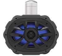 Boss Audio 4-Way Marine Wake Tower Speaker with RGB LED Lights in Black
