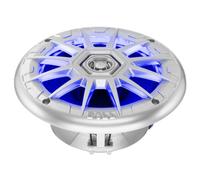 Boss Audio MRGB65S Boss Audio Marine silver 6.5" 2 way speaker (PAIR) multi color illumination wireless remote