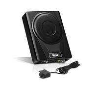 BOSS Audio Systems BASS8 8 Inch Underseat Powered Car Subwoofer - 800 High Output, Low Profile, Built-in Amplifier, for Trucks, Boxes and Enclosures, Remote Control Subwoofer