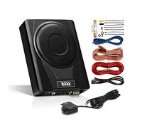BOSS Audio Systems BASS8K 8" Powered Car Subwoofer and Amplifier Cable Set, 800 Watts Max Power Under Seat Low Profile 8 Gauge Cable Kit for Truck Boxes and Enclosures