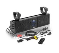 BOSS Audio Systems BRT18A ATV UTV Sound Bar - 18 Inches Wide, 4 inch Speakers, Full Range, 1 Inch Tweeters, IPX5 Weatherproof, Bluetooth, Built-in Amplifier, USB, Golf Cart Compatible