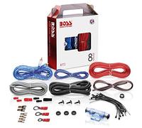 BOSS Audio Systems KIT2 8 Gauge Complete Car Amplifier Installation Wiring Kit with Power Cables, Ground Cables, Turn-On Wire, Speaker Wire, Terminals