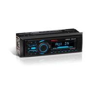 BOSS Audio Systems MR1308UABK Marine Stereo System - Single Din, Bluetooth Audio and Calling Head Unit, Aux-in, USB, SD, Weatherproof, AM/FM Radio Receiver, No CD Player, Hook Up To Amplifier