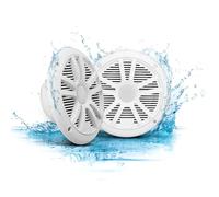 BOSS Audio Systems MR6W 180 Watt Per Pair, 6.5 Inch, Full Range, 2 Way Weatherproof Marine Speakers Sold in Pairs, White