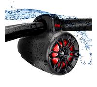 BOSS Audio Systems MRWT40RGB Marine Waketower Speaker System - 400 Watts of Power Per Pair, 200 Watts Each, 4 Inch, Full Range, 2 Way, RGB Led Illumination, Marine Grade, Weatherproof, Sold In Pairs