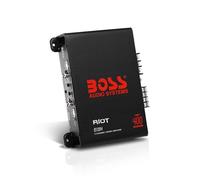 BOSS Audio Systems R1004 Riot Series 4 Channel Amplifier Car Audio - Class A/B, 400 High Output, 2-8 Ohm Stable, High/Low Level Inputs, Full Range