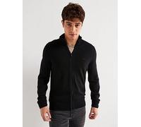 BOSS Avac Full Zip Knitted Jumper, Black, Size 2Xl, Men Black