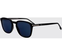 Boss Aviator Sunglasses in Acetate with Rounded Shape and Logo - Size: 51 - male