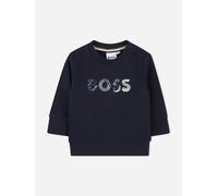BOSS Baby Boys Embroidered Logo Sweatshirt in Navy - Blue - 3 Yrs