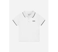 BOSS Baby Boys Logo Polo Shirt in White - White - 9 Mths