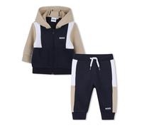 BOSS Baby Boys SS25 Beige & Blue Hooded Tracksuit-6 Months