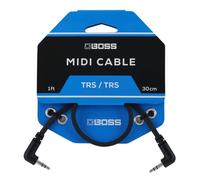 BOSS BCC-1-3535 - 1ft / 30cm - Space-saving 3.5mm TRS MIDI Cable - provides premium connectivity for BOSS pedals