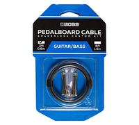 BOSS BCK-2 Solderless Pedalboard Cable Kit - 2 foot cable + 2 Right-angle/Straight 1/4" Plug Connectors to Make 1 Custom Cable