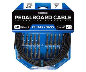 BOSS BCK-24 Solderless Pedal Board Cable Kit, Simple and quick assembly, 24ft/7m length