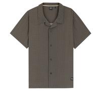 Boss Beach Shirt - Black Jacquard - Medium