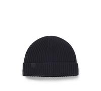 BOSS BECKHAM x BOSS beanie hat in virgin wool and cashmere - Style Hero_Hat_DB, 50552850 Dark Blue pcs.