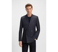 BOSS BECKHAM x BOSS double-breasted blazer in stretch wool - Style DB-Jacket-252_DB, 50549190 Dark Blue 36R
